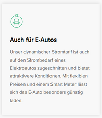 Stromtarif für E-Autos